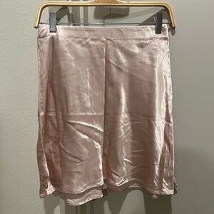 Satin silky mini skirt